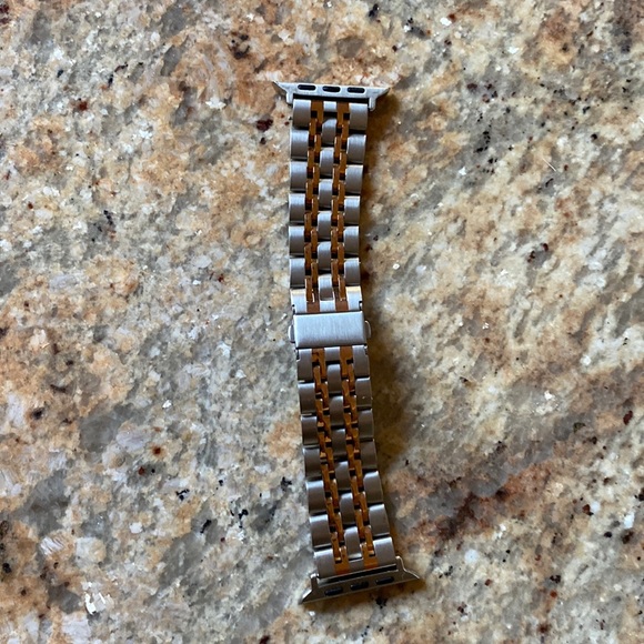 Apple watch band stainless steel rosegold and silver - Picture 2 of 3